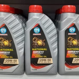 National Super 4T SAE API SG JASO MA-2 20W-50 (1 Liter)